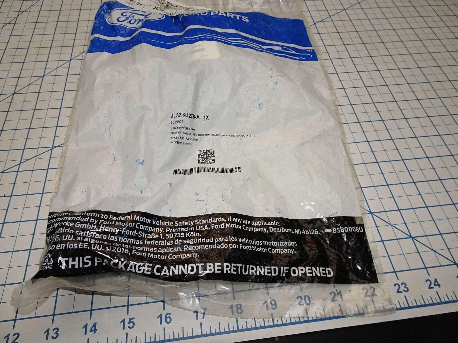 Ford JL3Z-9J278-A Retainer Hose Tube Pipe OEM NOS - $42.55