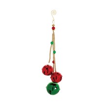 Bell Ornament (Set of 6) 13.5&quot;H Iron/Plastic - £42.21 GBP