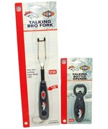 No Sound - 2 PC Lot Denver Broncos NFL Football Bottle Opener + BBQ Fork... - $7.00