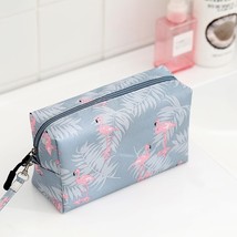 Cute Flamingo  Stripe Make Up Bag Travel Necessaries Women Toiletries Organize C - £12.78 GBP