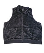 Happy Camper By Torrid Full Zip Black Faux Fur Vest W/ Pockets Women’s P... - $36.48 CAD