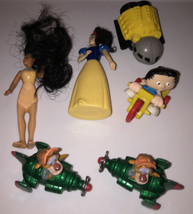 Lot Of 6 Mcdonalds Toys Vintage Bobbys World, Pocahontas &amp; Snow White Etc. - £3.03 GBP