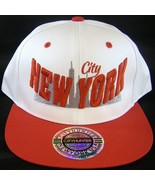 City Hunter New York Skyline Men&#39;s Adjustable Snapback Baseball Cap Whit... - $20.44 CAD