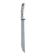 VTG Regent Sheffield England Warwick Cream Handle Bread Knife Leaves 1970s  - $18.39