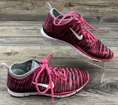 Nike Womens Free 5.0 Tr Fit 4 Running Shoes Pink 629832-602 Stripe Mesh Sz. 8.5 - £24.80 GBP