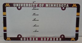 UM university of Minnesota golden gophers Plastic License Plate Frame - £18.90 GBP