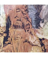 Lewis And Clark Cavern Montana Postcard Vintage Brown Waterfall - $12.99