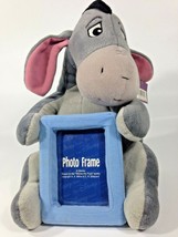 Eeyore Plush Photo Picture Frame 3x4 Disney Store Pooh Friend Stuffed Animal 10&quot; - £23.47 GBP