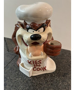 Rare TAZ KISS THE COOK CHEF COOKIE JAR LOONEY TUNES - $148.45