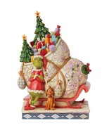 Jim Shore Dr. Seuss The Grinch and Max Standing by Sleigh Figurine, 8.46... - €302,91 EUR