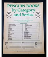 Vtg Penguin Books Catalogue By Category &amp; Series W/ Backlist 1985 Epheme... - $367.32 MXN