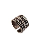 Silver Vintage Ring, Adjustable Band in Antique Silver Plated, Balinese ... - £13.54 GBP