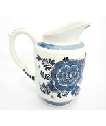 Blauw Delfts Royal Distel Pitcher Blue Hand Painted 6&quot; Holland Very Nice - £8.53 GBP