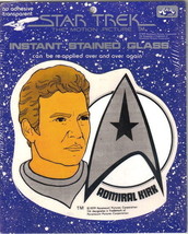 Star Trek Motion Picture Instant Stained Glass Transfer Admiral Kirk 1979 SEALED - £2.33 GBP