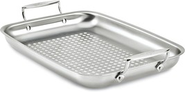 All-Clad Outdoor Stainless Steel Roaster 15x11 Inch Oven Broiler Safe 700F - $83.68 CAD