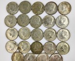 Junk 40% Silver US Coin Lot $12 Face 24 Kennedy Half Dollars 1965-69 40%... - $118.79