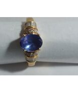 Authenticity Guarantee

Fine Jewelry Real Tanzanite &amp; Diamond Ring #R22 - $699.99