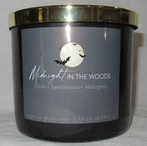 Kirkland&#39;s 14.25 oz Jar 3-Wick Candle Natural Wax Blend MIDNIGHT IN THE ... - $28.95