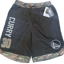 Golden State Warriors Athletic Basketball Shorts Mens M Stephen Curry Black Camo - £20.73 GBP