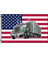 USA Truck Eagle Flag 3x5ft Poly - $4.88
