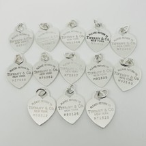 1 Vintage Return to Tiffany Heart Tag Pendant Charm in Sterling Silver - £85.80 GBP