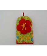 KEIKI HULA OVEN MITT RED HIBISCUS FLOWER KITCHEN HAWAIIAN COOKING GLOVE NWT - $9.99