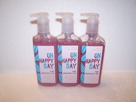 Bath &amp; Body Works Oh Happy Day Pink Grapefruit Pop Deep Cleansing Soap  Lot of 3 - £49.77 GBP