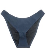 J Crew Textured Cheeky Bikini Bottom Dark Blue Curved Waist Size XL BC05... - €10,95 EUR