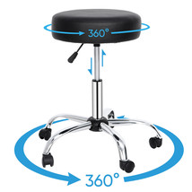 Adjustable Beauty Rolling Swivel Salon Medical Stool Chair Seat With Pu ... - £56.09 GBP