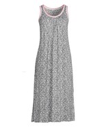 Secret Treasures ~ Grey Spotted ~ Midi Night Gown ~ Knit ~ Size Small (4-6) - $42.10 CAD