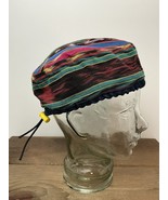 Cotton Hippie Drumming Hat Kufi Fez Adjustable Multi Color Eye Of The Ea... - $459.42 MXN