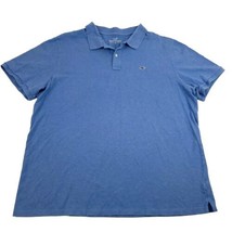 Vineyard Vines Knit Polo Golf Shirt Men&#39;s XL Stretch Short Sleeve Blue - £19.48 GBP