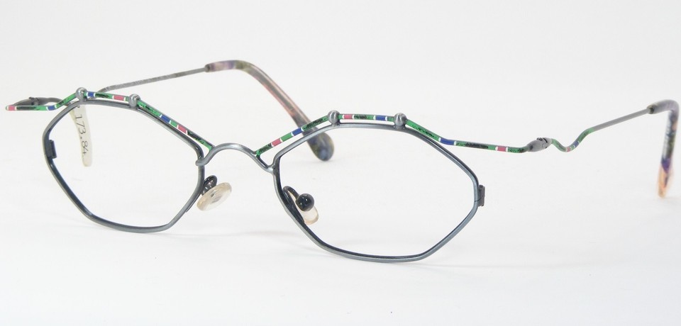 Vintage Prestige 061 12 Multicolor UNIQUE RARE EYEGLASSES GLASSES 46-21-... - $96.83