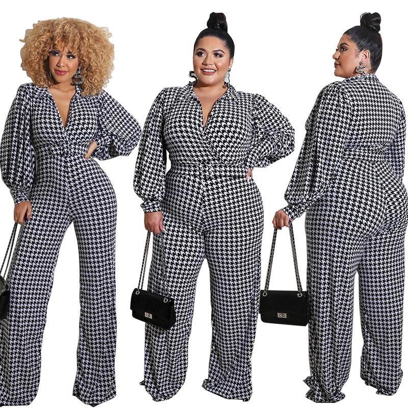 Plus Size Straight Trouser Jumpsuit With Sash