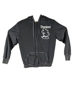 Disney World Womens Hoodie Small Gray Faux Fur Lined Mickey Mouse - $45.34
