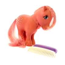 Cotton Candy My Little Pony Vintage 1982 Hasbro Hong Kong with 2 Combs - £10.94 GBP