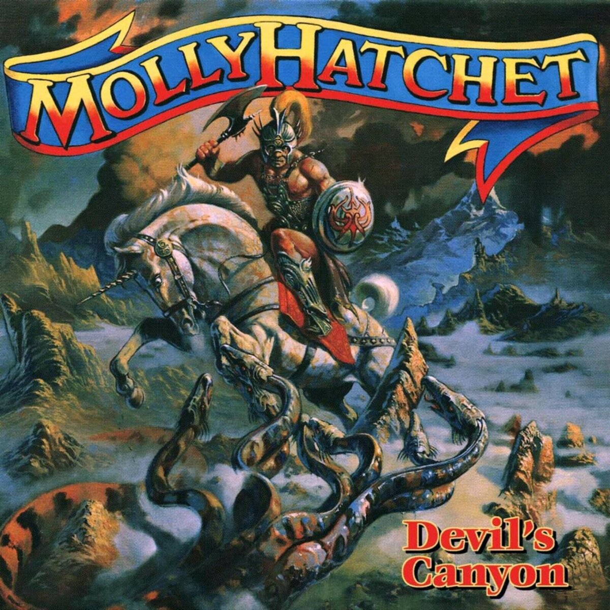 MOLLY HATCHET Devil's Canyon BANNER 3x3 Ft Fabric Poster Flag album — free download