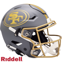 San Francisco 49ers Helmet Riddell Authentic Full Size SpeedFlex Style Slate Alt - $754.99