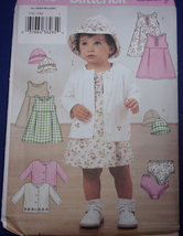 Butterick Infants’ Jacket Dress Pants &amp; Hat All Sizes Included #5782 Uncut - £4.69 GBP