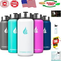 Leakproof 32oz Insulated Water Bottle with Straw – Travel &amp; Gym Essential - $65.73 CAD