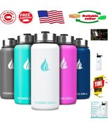 Leakproof 32oz Insulated Water Bottle with Straw – Travel &amp; Gym Essential - $65.73 CAD