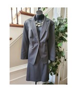 Emily Women&#39;s Gray Polyester Single Breasted Blazer &amp; Skirt 2 Pc&#39;s Suit ... - $1,997.67 MXN