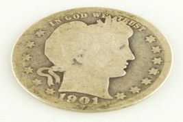 1901-O 25c BARBER QUARTER COIN ABOUT GOOD AG CONDITION!! - $49.49