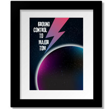 Space Oddity by David Bowie - Lyric Inspired Song Lyric Print Canvas or ... - $19.00+