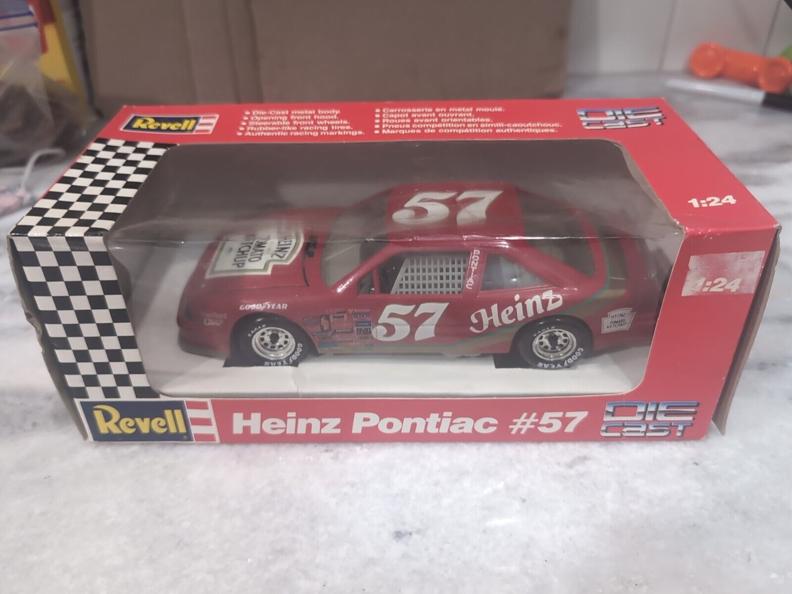 1991 Revell Hut Stricklin #57 Heinz Diecast Pontiac NASCAR, 1/24 Scale Model Car - £11.23 GBP