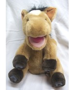 Aurora SOFT TAN HORSE HAND PUPPET 10&quot; Plush STUFFED ANIMAL Toy Farm - $27.08 CAD