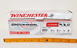 Winchester Game &amp; Target 20 Ga 8 Shot Dove Universal 100 Rounds Empty Am... - £19.67 GBP