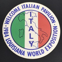 Louisiana World Exposition Italy Sticker Decal Italian Pavilion 80s Expo... - £9.43 GBP