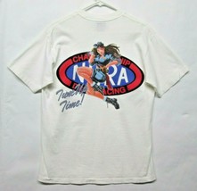 Vtg NHRA National Hot Rod Association Pin Up Girl T Shirt Giant Tag USA ... - $18.94