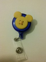 Mickey Mouse badge reel key card ID holder lanyard retractable Disney RN... - $8.94